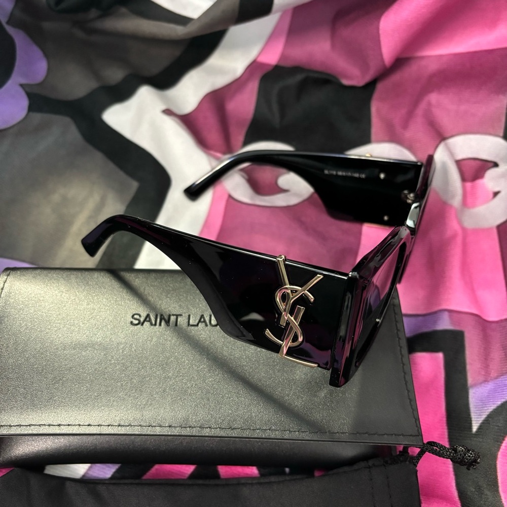 Saint Laurent M119 Blaze Sunglasses Black